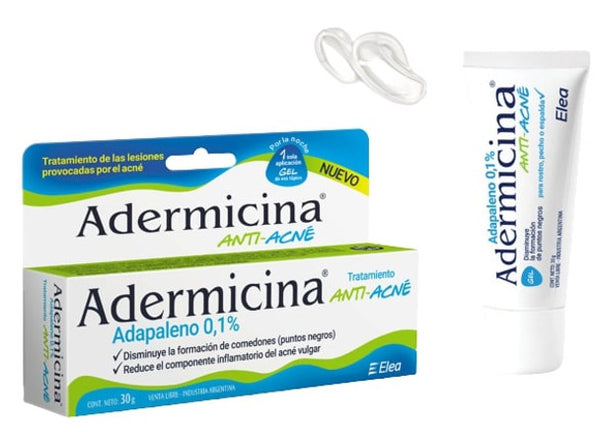 Gel antiacné Adermicina para un rostro, pecho y espalda impecables: combate el acné con confianza, 30 g / 1,05 oz