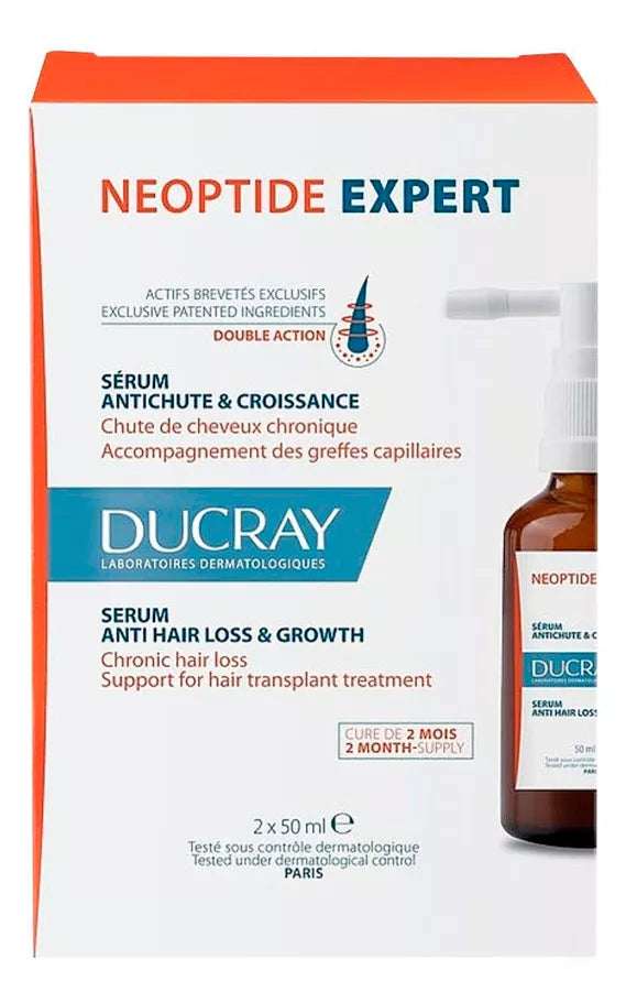 Ducray Neoptide Women's Anti-Hair Fall Serum (2 Units) - Clinically Proven to Reduce Hair Loss by 35% in 3 Months