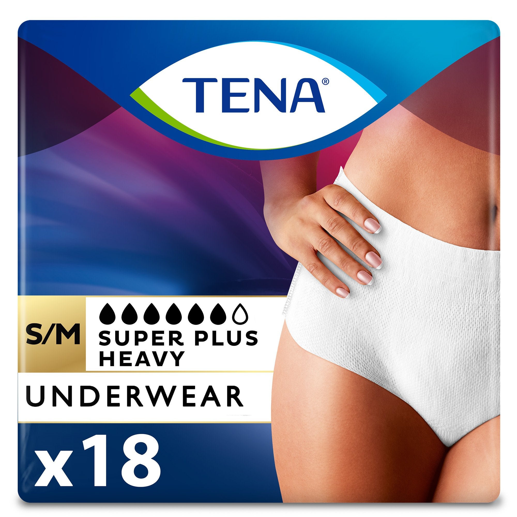 Tena Women Super Plus Absorbent Underwear S/M - Comfort & Protection