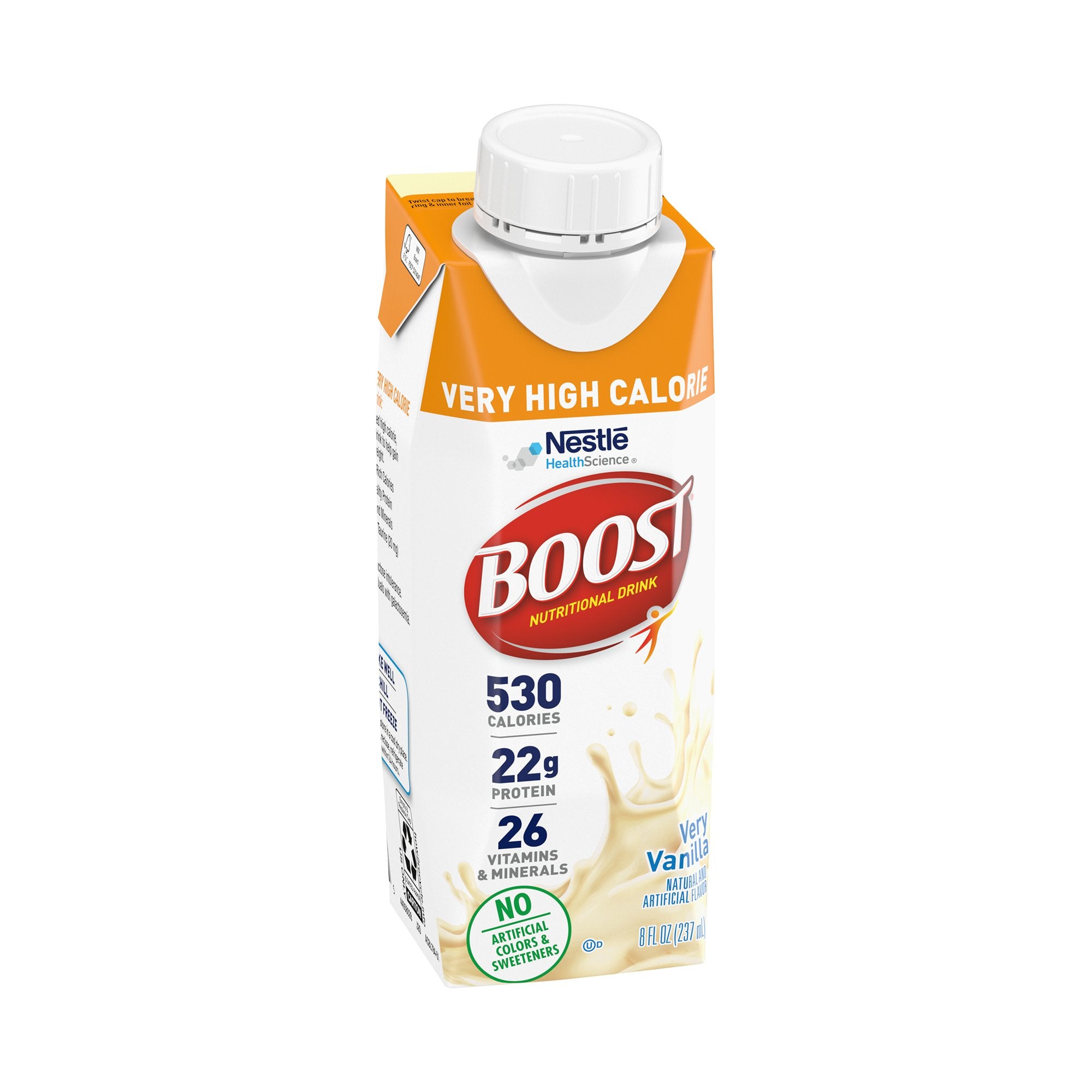 Boost® High Calorie Vanilla Nutritional Drink, 8oz Carton, 24 Pack
