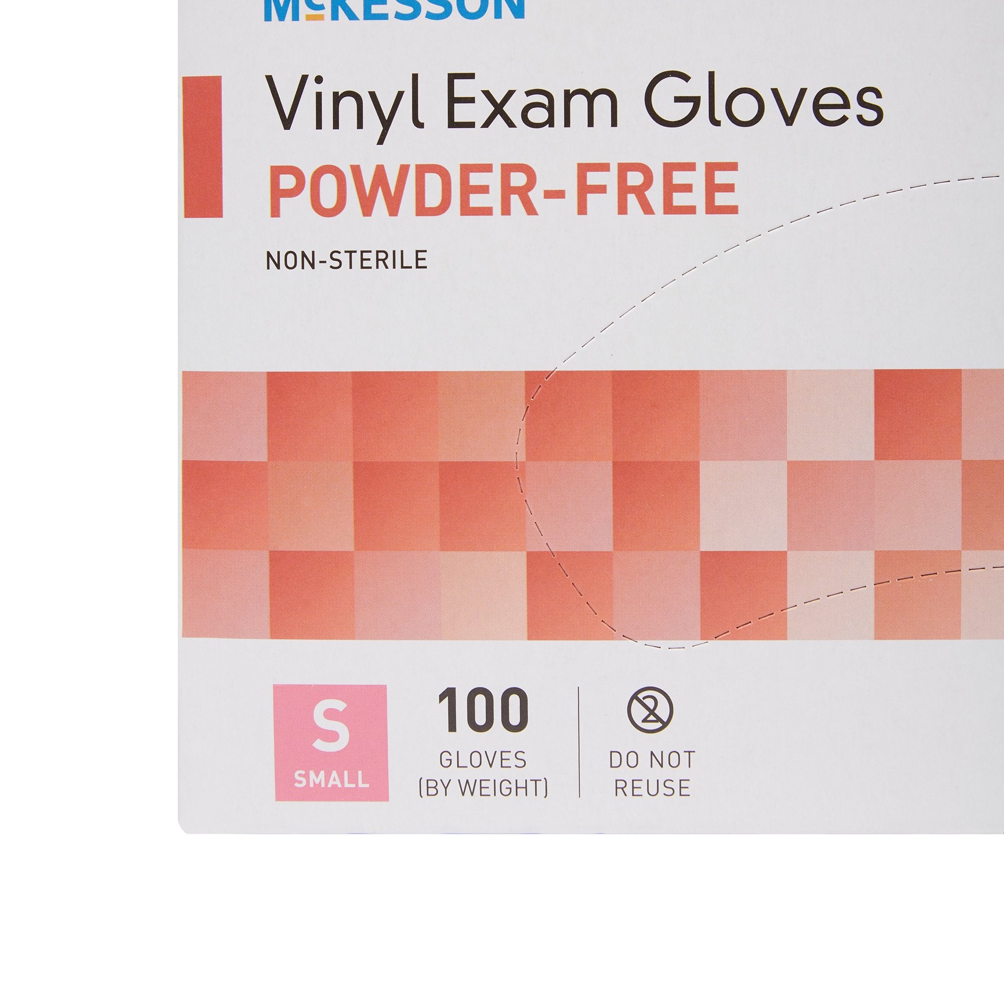 McKesson Vinyl Exam Gloves Small - Clear, NonSterile, 1000 Pack