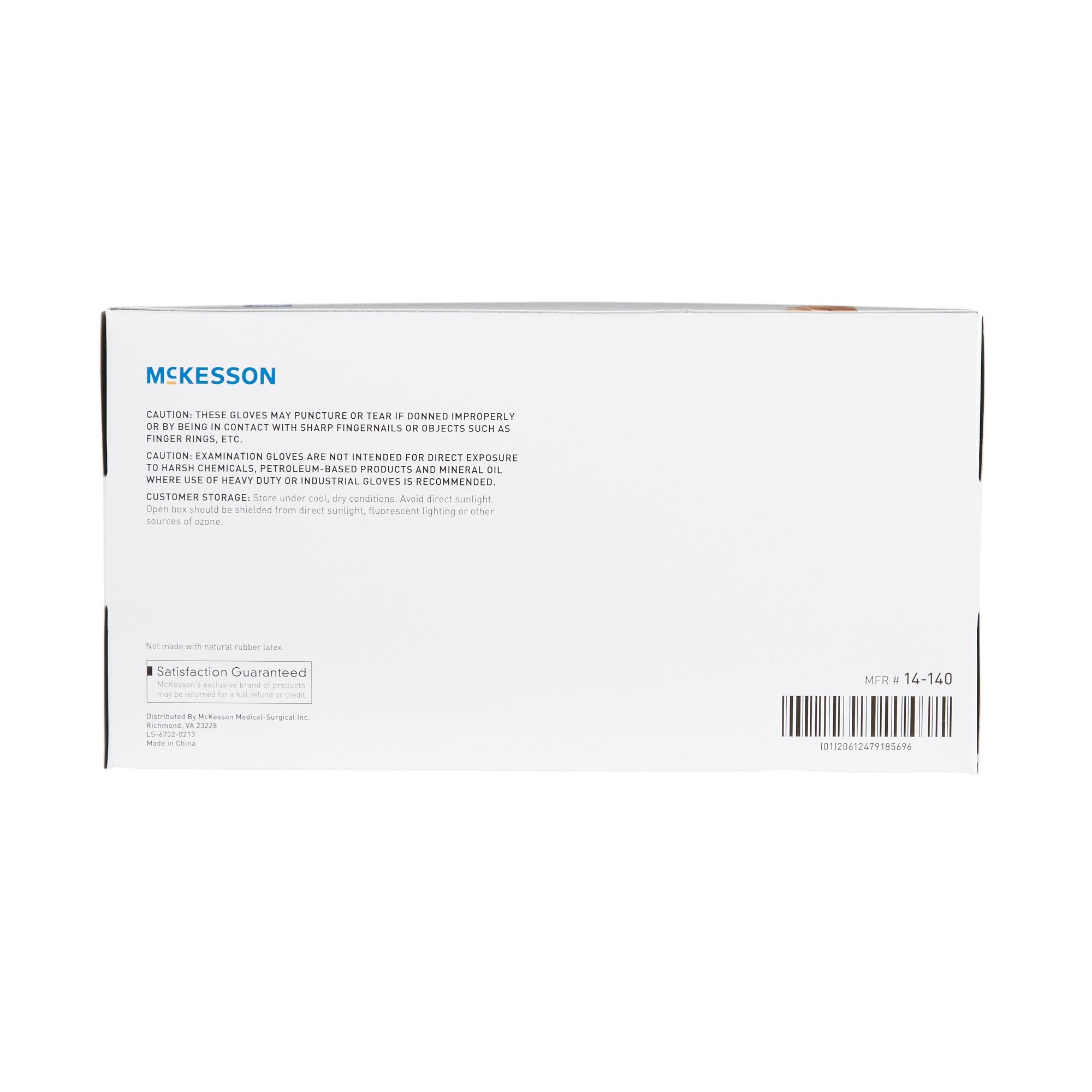 McKesson Vinyl Exam Gloves XL - Clear, Non-Sterile, Powder-Free (130 Pack)