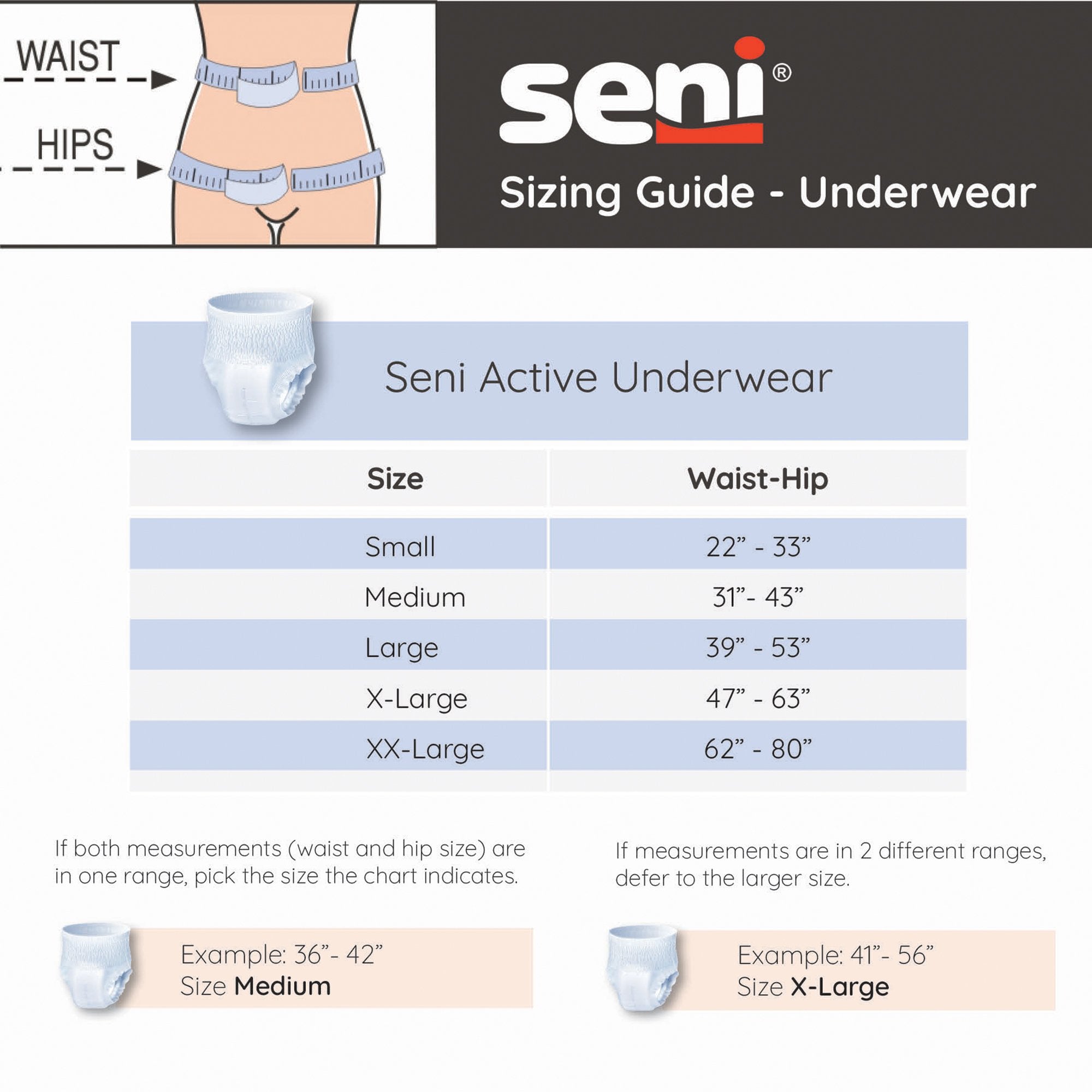 Seni® Active Classic Plus Moderate Absorbent Underwear, Extra Large (14 Units)