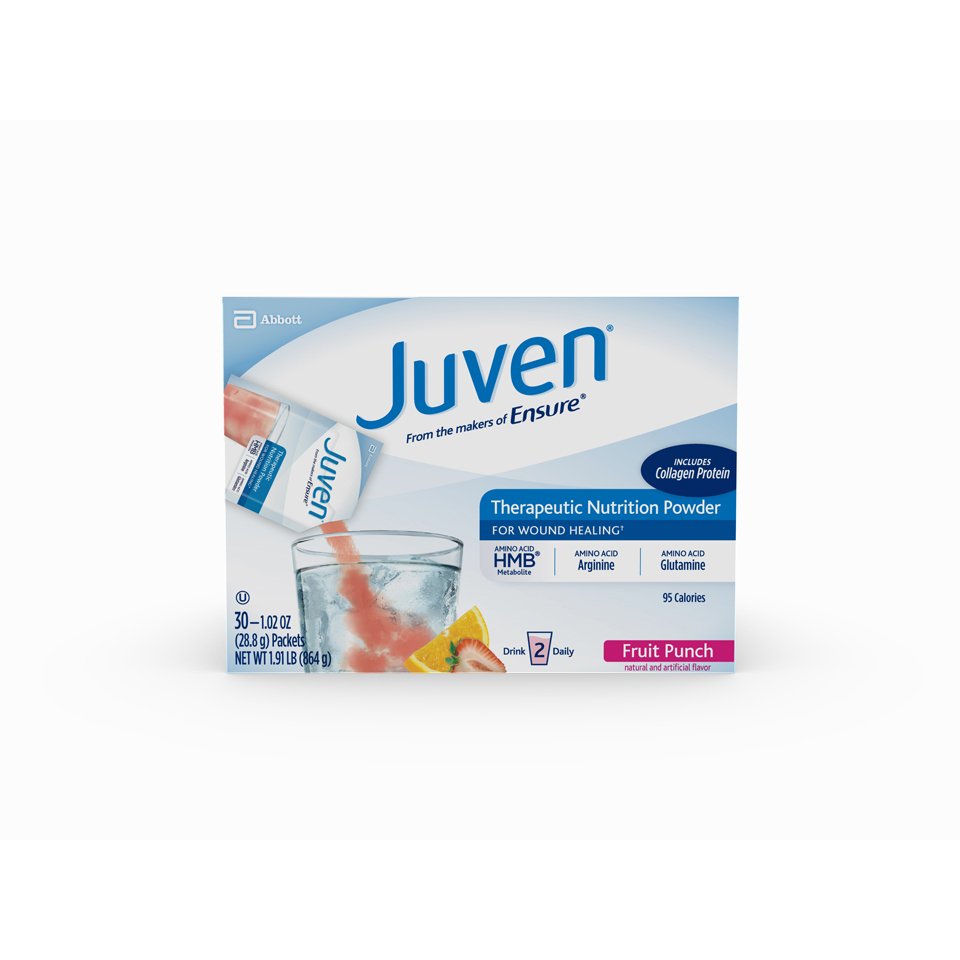 Juven® Fruit Punch Therapeutic Nutrition Powder for Wound Healing (30 Units)
