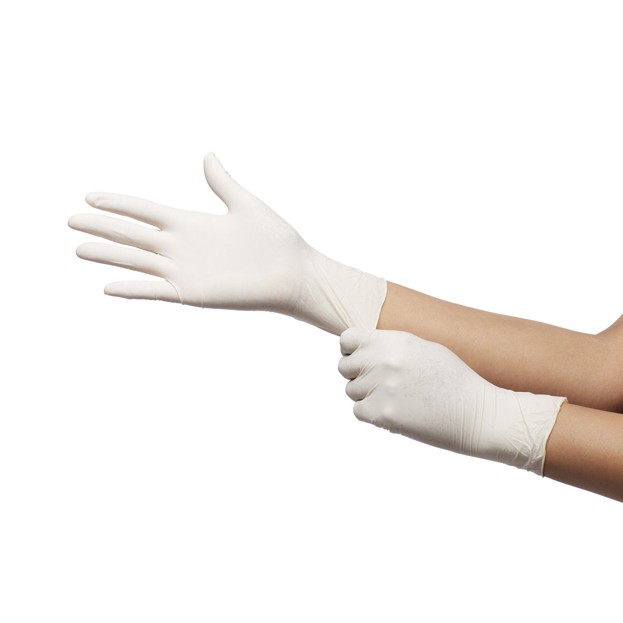 McKesson Confiderm Latex Exam Gloves, Small Ivory - 1000 Pack, Textured Grip