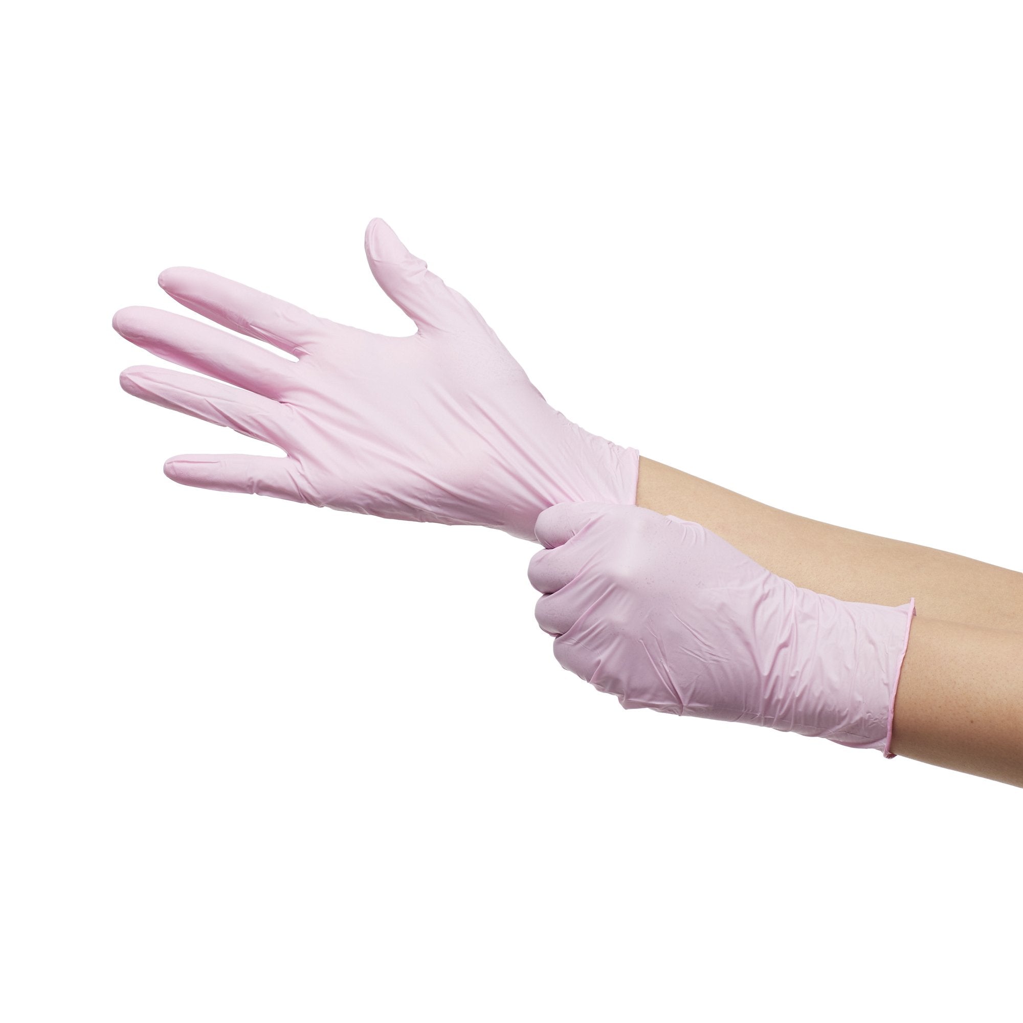 McKesson Pink Nitrile Exam Gloves, Medium - Support Breast Cancer Research