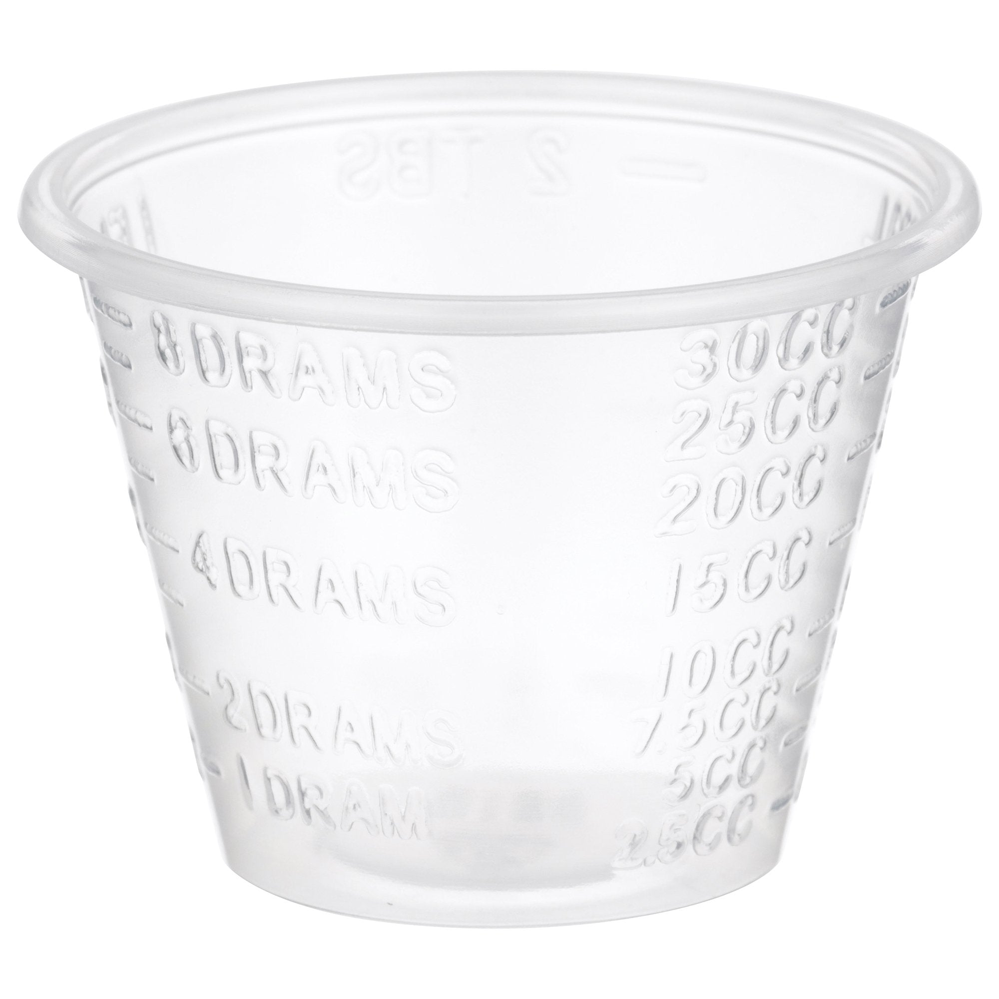 McKesson 1 oz Clear Graduated Medicine Cups - Disposable, 100 Pack
