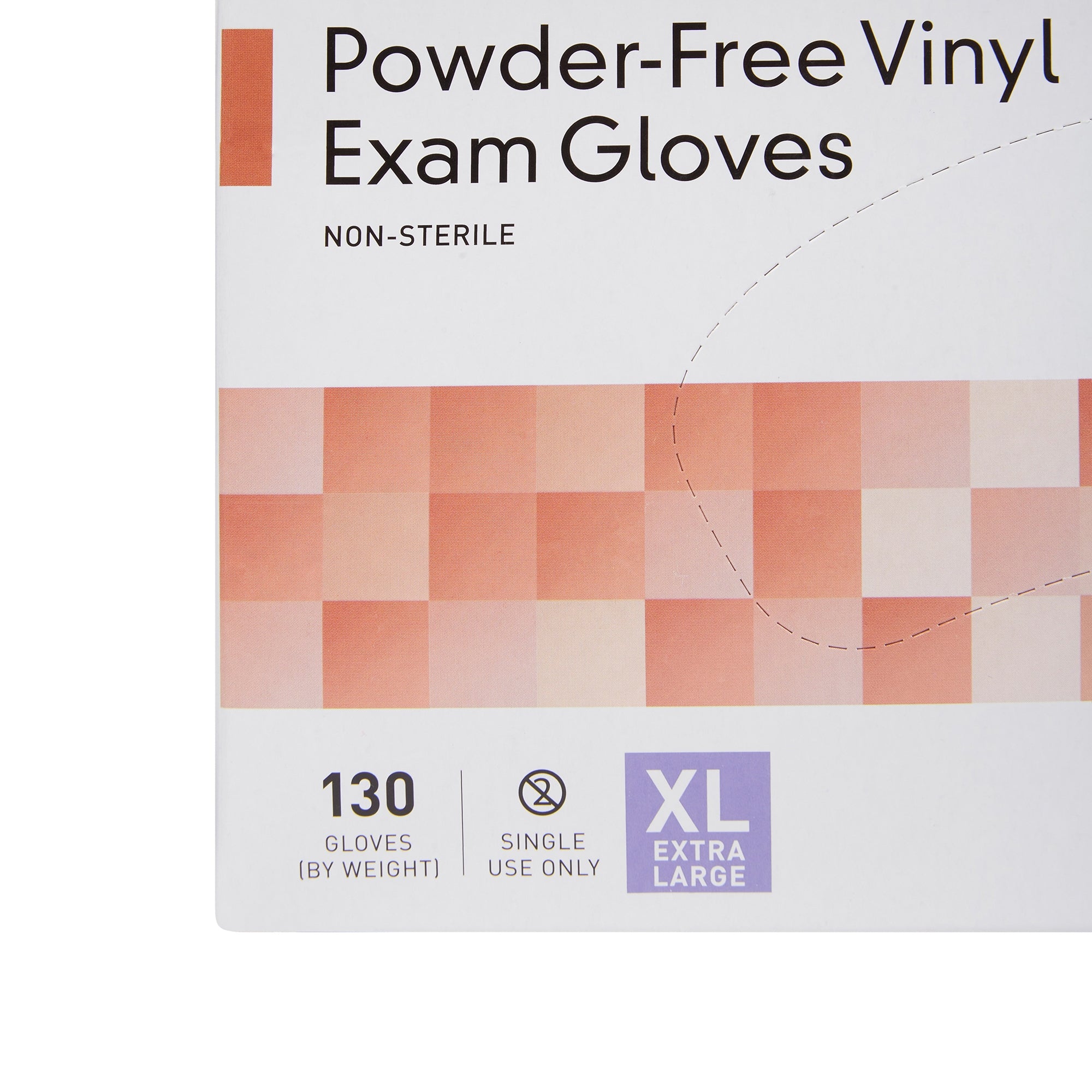 McKesson Vinyl Exam Gloves, XL Clear Non-Sterile, 1300 Units Bulk Pack
