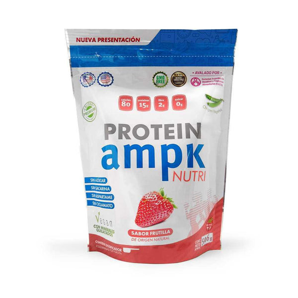 Ampk Vegan Protein Strawberry Supplements (500Gr / 17.637Oz)