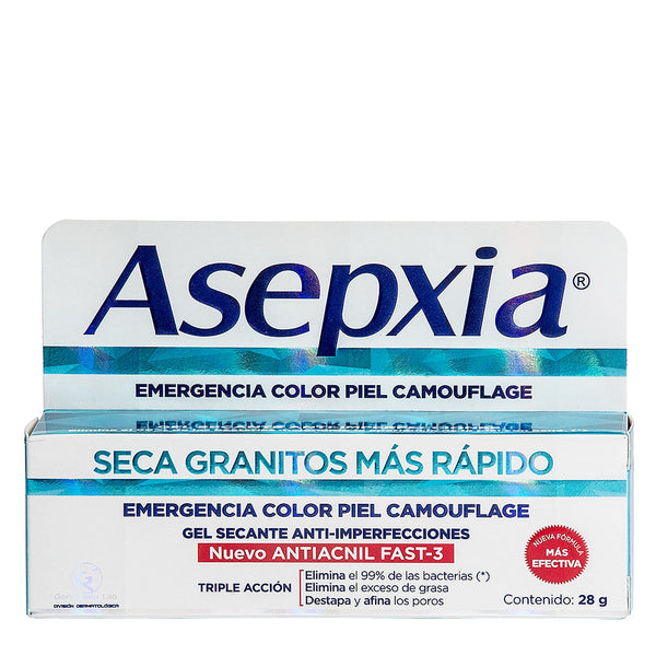 Asepxia Skin Color Emergency Spot Gel Tube (28Gr/0.94Oz): Natural Ingredients to Reduce Redness, Discoloration & Blemishes