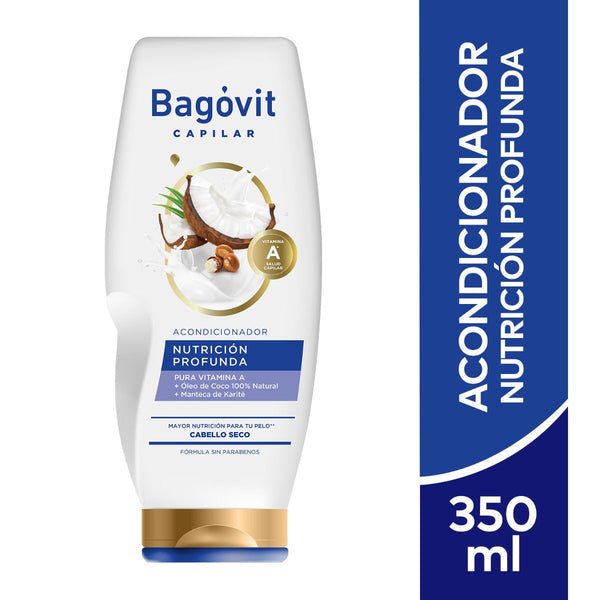 Bagovit Deep Nutrition Conditioner: Intense Nutrition with Natural Oils for Silky & Soft Hair 350Ml / 11.83Fl Oz
