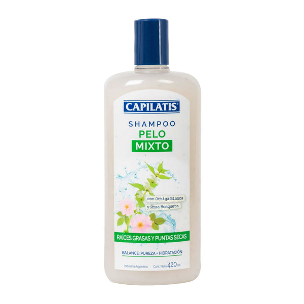 Capilatis Shampoo For Mixed Hair: Strengthen and Repair Hair with Nettle Extract and Rosehip (420ml/14.20fl Oz)