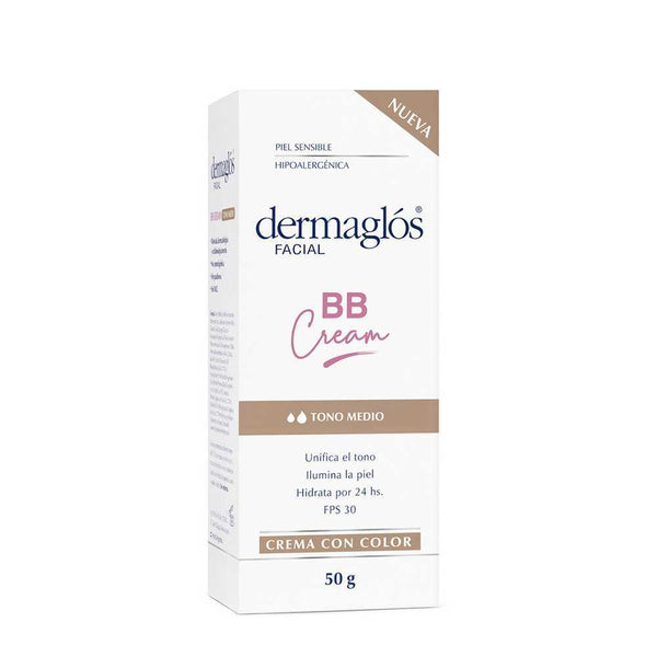 Dermaglos F BB Cream Medium Tone SPF 30 - Unifies, Hydrates, Illuminates & Moisturizes Skin 50Gr / 1.69Oz