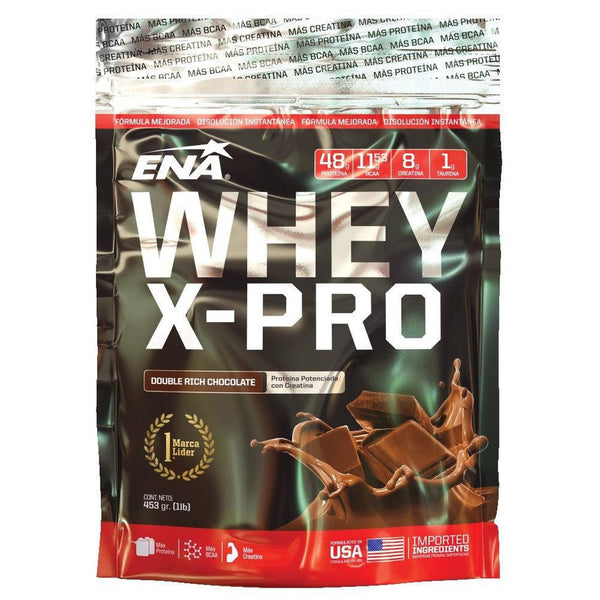 Ena Why X Pro Chocolate Sports Supplement (453Gr / 15.97Oz) : High-Quality Whey Protein, Enhanced Formula, Nine Essential Amino Acids -