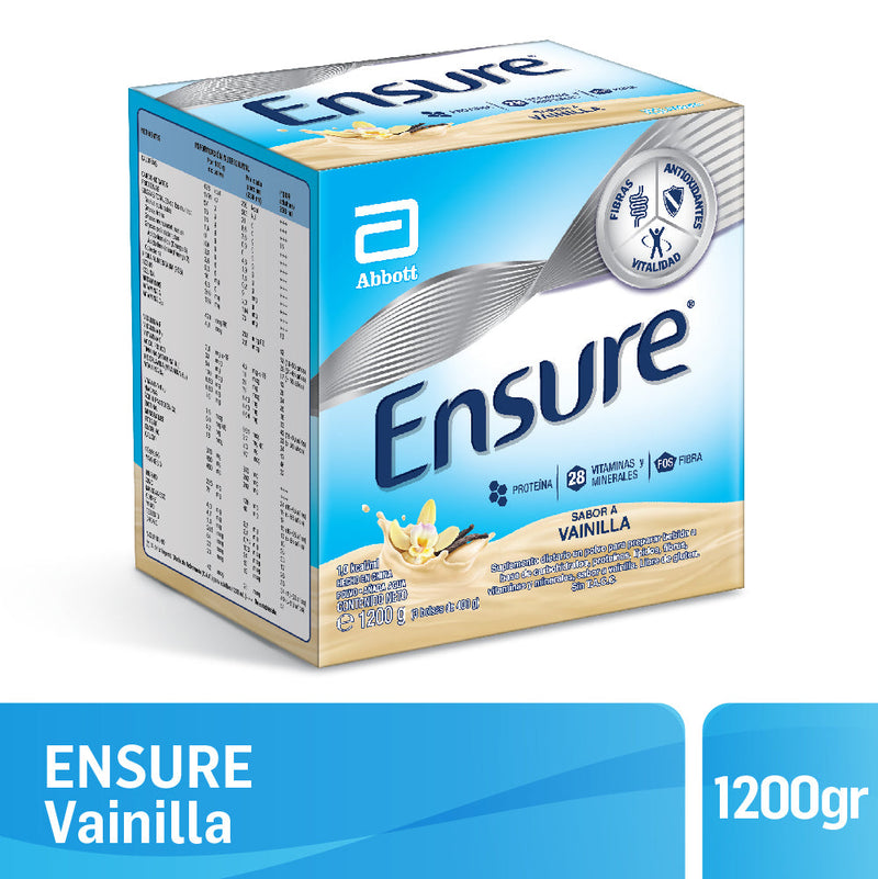 Ensure Vanilla 1200Gr / 40.57Oz - Balanced Nutrition with FOS, Antioxidants & Prebiotic Fibers