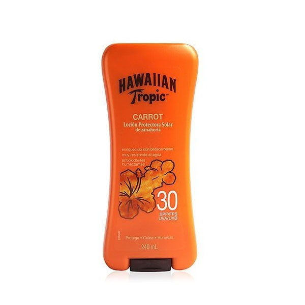 Hawaiian Carrot Bronzer Lotion With Sunscreen Fps30 (240Ml / 8.11Fl Oz) | Natural & Organic Protection | Paraben-Free & Cruelty-Free