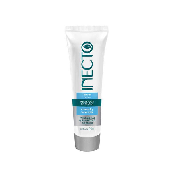 Inecto Classic Tip Repair Serum 30ml / 1.01fl oz With Vit E, Sunscreen, Argan Oil, Coconut Oil, Aloe Vera, Panthenol, Keratin, Extract of Chamomile