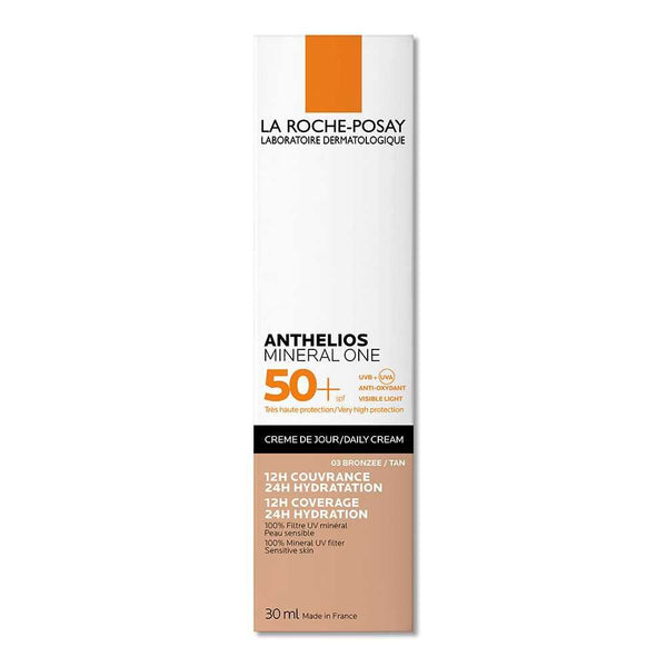 La Roche Posay Anthelios Mineral One SPF 50+ Tone 03: Water-Resistant, Non-Comedogenic, Paraben-Free Sunscreen