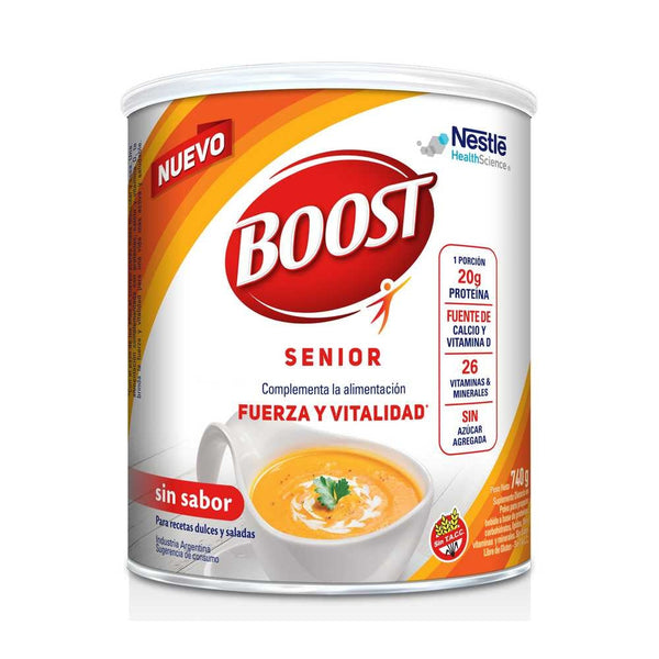 Nestle Boost Nutritional Supplement Powder Unflavored | 740gr/25.02oz | 26 Vitamins & Minerals | Low Fat & Cholesterol | Gluten-Free & Lactose-Free