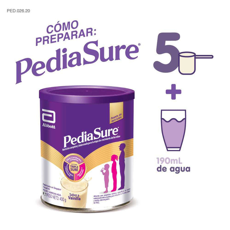 Pediasure Vanilla 400Gr/13.52Oz - High Protein, Vitamins & Minerals for Healthy Growth & Development