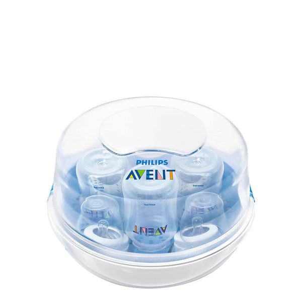 Philips AVENT SCF281/02 Microwave Sterilizer: Automatically Shuts Off, Easy to Clean & Includes Tongs & Tray